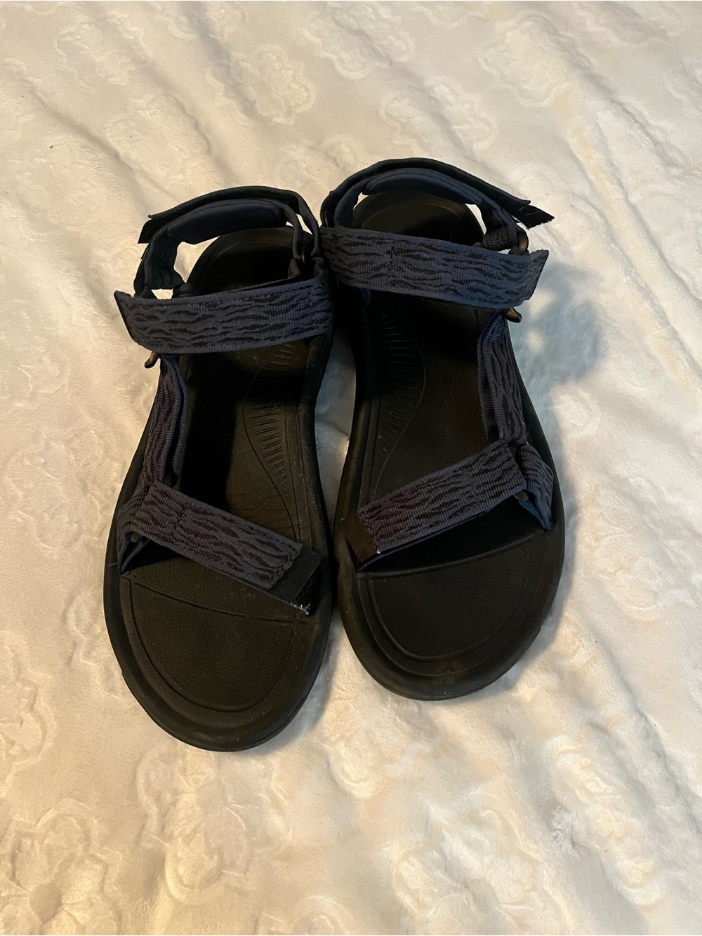 Men's Teva blue and black Adjustable Strap Sport Sandals sz 10